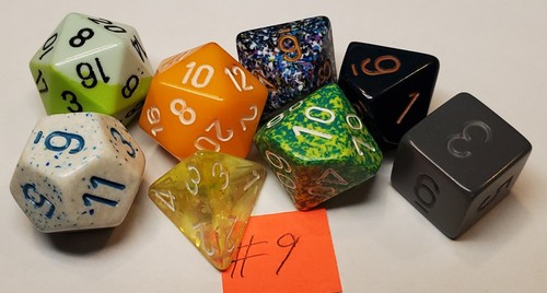 RPG dice set 7 PC +bonus D20 - Picture 9 of 11