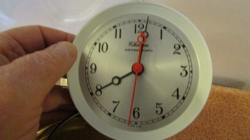 Classic Brass Chelsea Shipstrike Marine Clock Battery Operated Working - Picture 6 of 11