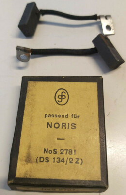 Original carbon set for Noris alternator, Zündapp, K,KS-500,NOS, from old stock