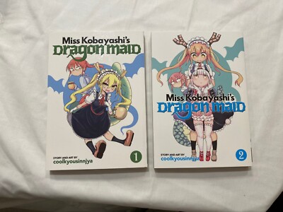 Miss Kobayashi's Dragon Maid 1 & 2 Paperback Coolkyousinnjya Book English Manga