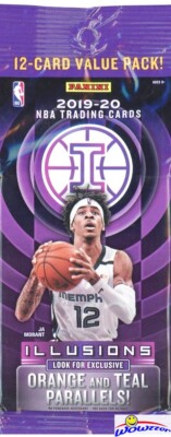 2019/20 Panini Illusions Basketball Factory Sealed Jumbo Fat Cello Pack-12 Cards