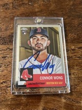 Connor Wong IP Signed Topps Chrome Rookie Card Psa Dna Autographed Red Sox
