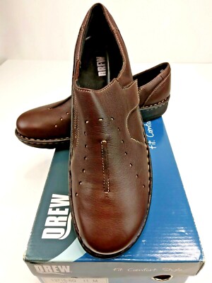 Drew Kay Womens Orthopedic Diabetic Shoes Pebble Brown  Adjustable Strap 11M
