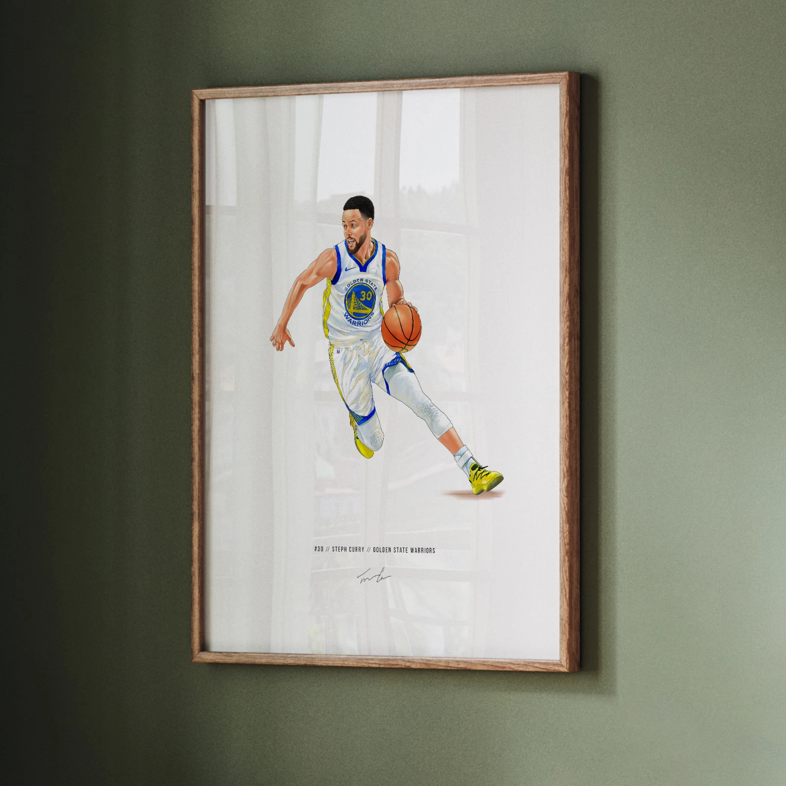 Steph Curry Golden State Warriors Basketball Poster