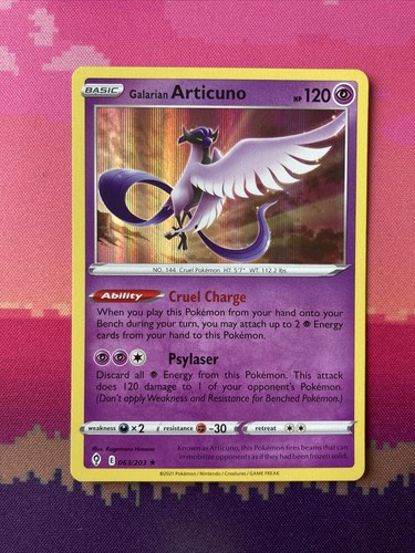 Pokémon Galarian Vögel Set | Articuno Zapdos Moltres Holo Rare