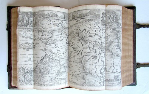 1738 BIBLE in DUTCH ILLUSTRATED w/ MAPS antique MASSIVE FOLIO BIBLIA - 第 12/12 張圖片