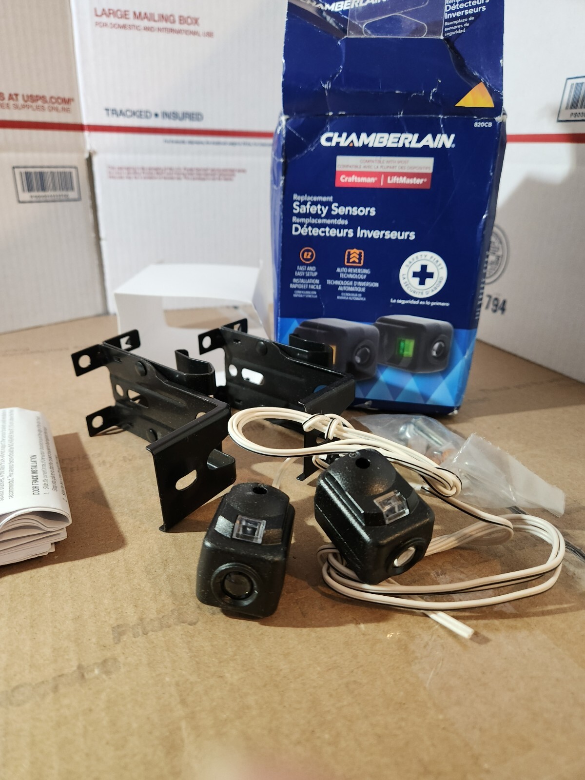 Chamberlain Craftsman Replacement Safety Sensors for Garage Door Opener ...