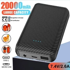 USB Portable Charger Power Bank 7.4V 3A 20000 mAh Heated Clothe Portable Battery