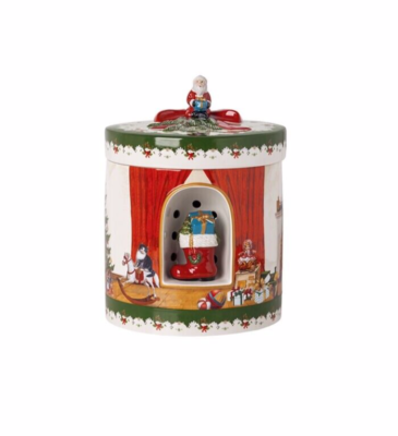 Villeroy & Boch - Christmas Toy Round Gift Box Music Box Villeroy