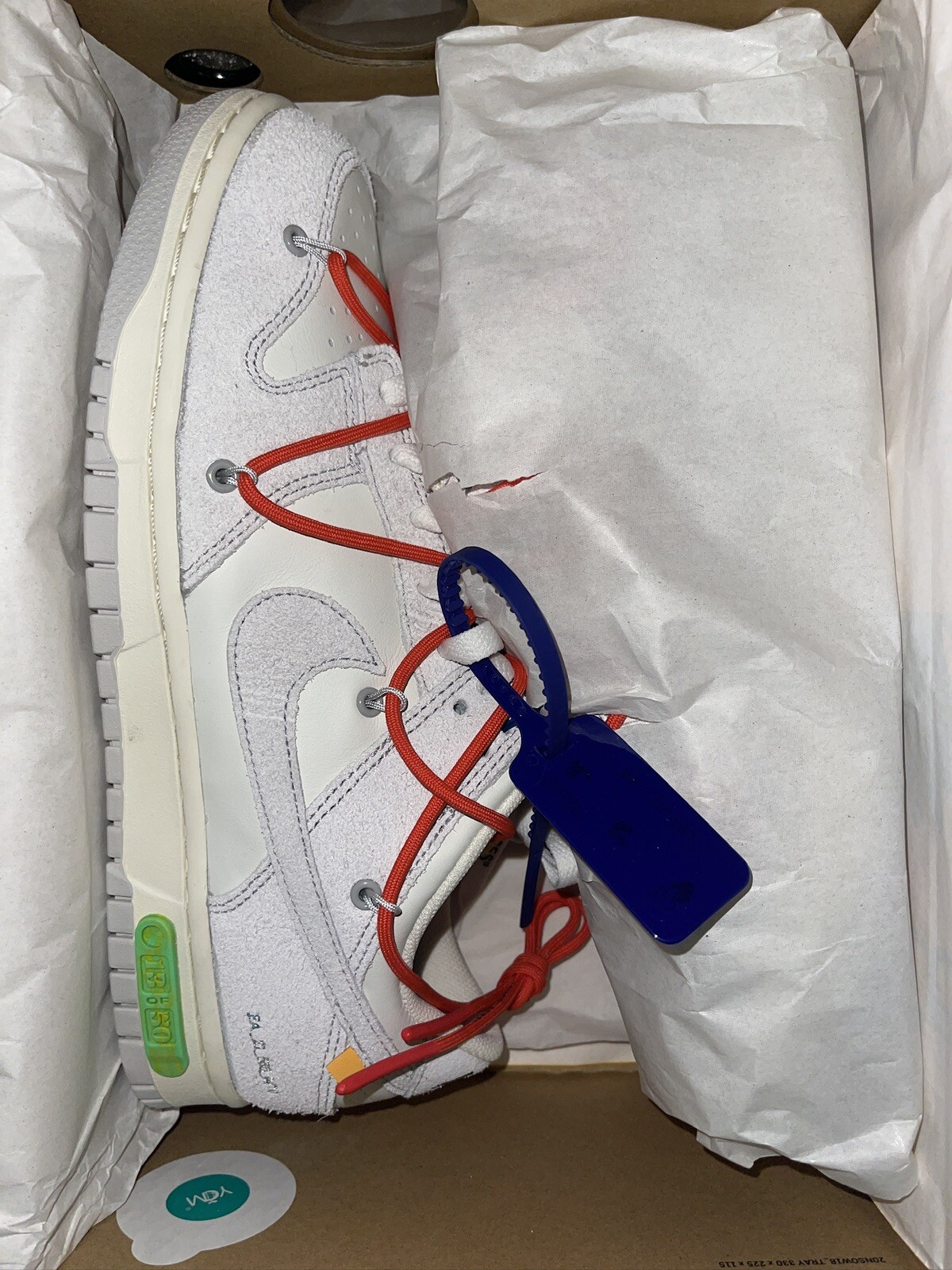 OFF WHITE X NIKE Nike Dunk Low x Off White ""Lotto 13 di 50"" DJ0950 110 taglia 10 da uomo