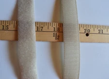 TAN   HOOK & LOOP  SEW-ON  TAPES  1 "  WIDE     BY THE YARD