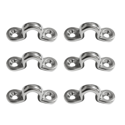 6 Pieces Stainless Steel Marine Pad Eye Straps Tie Down Anchor