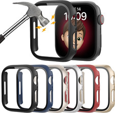 6 Pack Hard PC Case with Tempered Glass Screen Protector 44Mm for Apple Watch Se