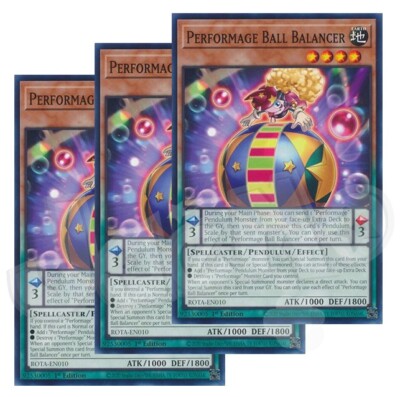 Yugioh Performage Ball Balancer x 3 - ROTA - 1st Edition NM - Plus Free Holo | eBay Yugioh Performage Ball Balancer x 3 - ROTA - 1st Edition NM - Plus Free Holo | eBay