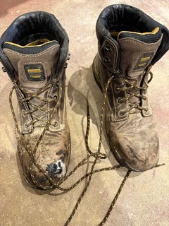used dewalt bolster boots steel toe uk9