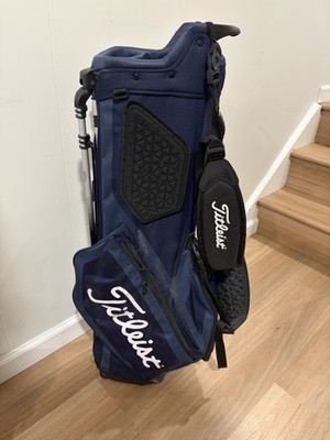 Titleist Navy Blue Stand Golf Bag 4-Way Divider System Carry
