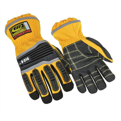 RINGERS R-314 Protective Extrication Search Rescue Gloves, Yellow Medium, 1 Pair
