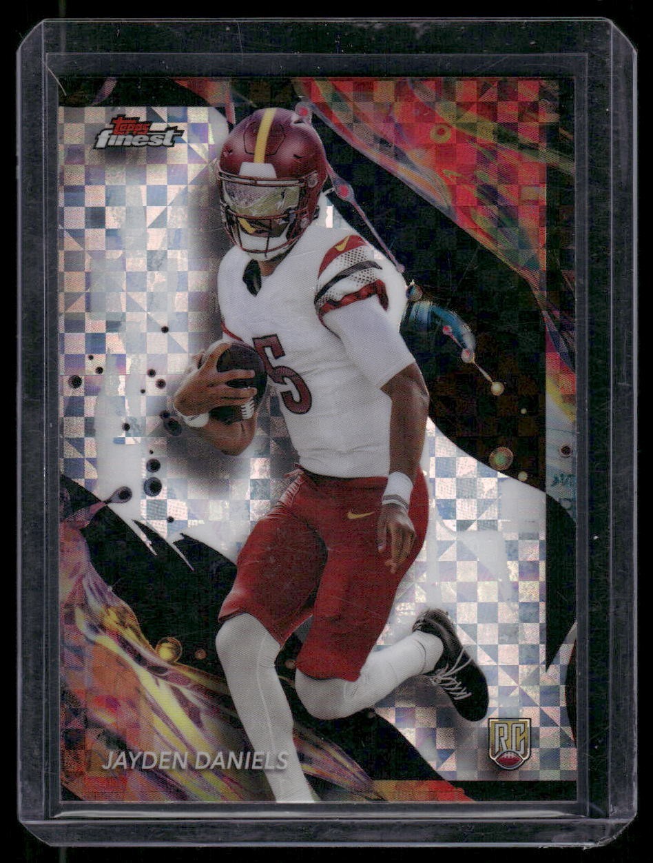 2024 Topps Finest#167 Jayden Daniels Rookie Xfractor Uncommon SP Commanders