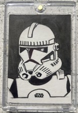 Topps Finest Star Wars Clone Trooper Sketch Matt Stewart  1/1