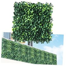 Grass Wall Panels,12Pcs 10"x 10" Artificial Boxwood Hedge 10x10" modern green