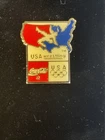 VINTAGE USA WRESTLING OLYMPIC COCA COLA PIN