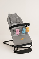 L&N baby bouncer grey colour unsex Ergonomic baby  bouncer baby gravity secure 