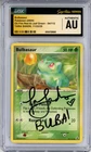 CGC Authentic Signed Tara Sands Bulbasaur 54/112 FireRed & LeafGreen Regular