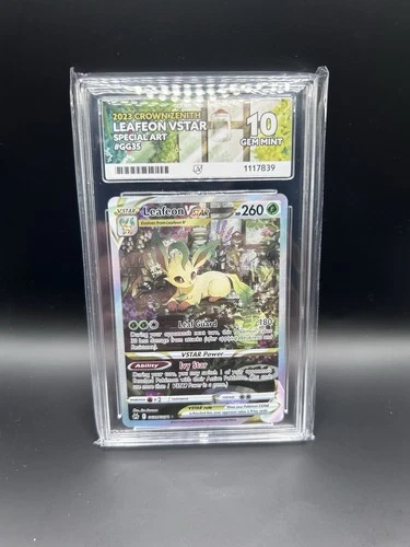 Pokémon TCG Leafeon VSTAR GG35/GG70 ACE 10 Crown Zenith