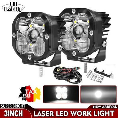 Auto Laser LED Spot Beam 8000lm Arbeitsscheinwerfer 12V/24V  Nahfeldausleuchtung