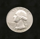 💰1964-D Silver Washington Quarter 90% Silver Circulated US Coin .99 NR Auction
