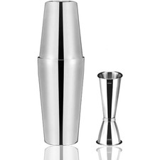 Cocktail Shaker Set, 20 oz  25 oz Boston Shaker with Double Measuring Cocktail