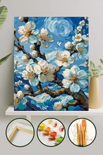 First spring buds paint by numbers for adults kits canvas