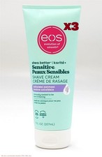 LOT OF 3  eos Shea Better Shave Cream - Sensitive Skin - 7 fl oz