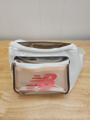 New Balance Clear White Pink Fanny Pack - Running, Hiking, Walking