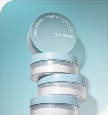 Innisfree No-Sebum Mineral Powder 0.17oz 2pcs K-Beauty Oil Control Matte Finish