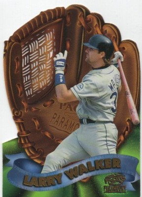 MLB Larry Walker 1998 Pacific Paramount Fielder Choice Baseballkarte NM 44d