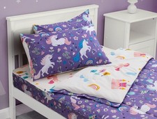 3pcs Kids Comforter Sets Zipper Bedding Set for Girls