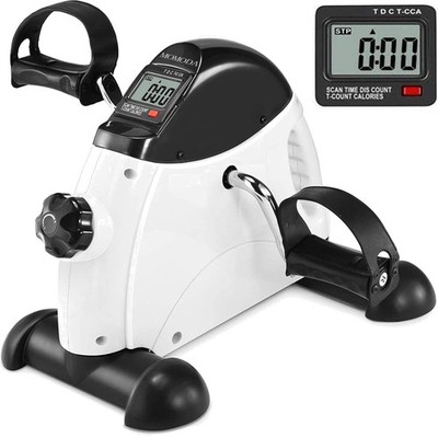 Mini Pedal Trainer, Arm & Leg Exerciser, LCD Display, Home, Büro, Plastik