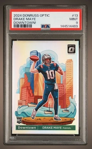 2024 PANINI DONRUSS OPTIC DOWNTOWN! #13 DRAKE MAYE ROOKIE RC PSA 9