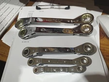 Craftsman Tools USA 5pc Metric  Offset Double Box End Ratcheting Wrench Set 