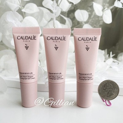 3 X CAUDALIE Resveratrol Lift Firming Eye Gel Cream - 0.1oz / 5ml EA -Total 15ml