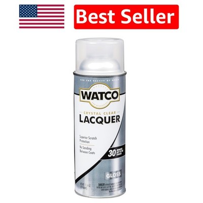 Quick Drying 11.25 Oz Clear Gloss Lacquer Spray - Perfect for DIY Wood Finishing