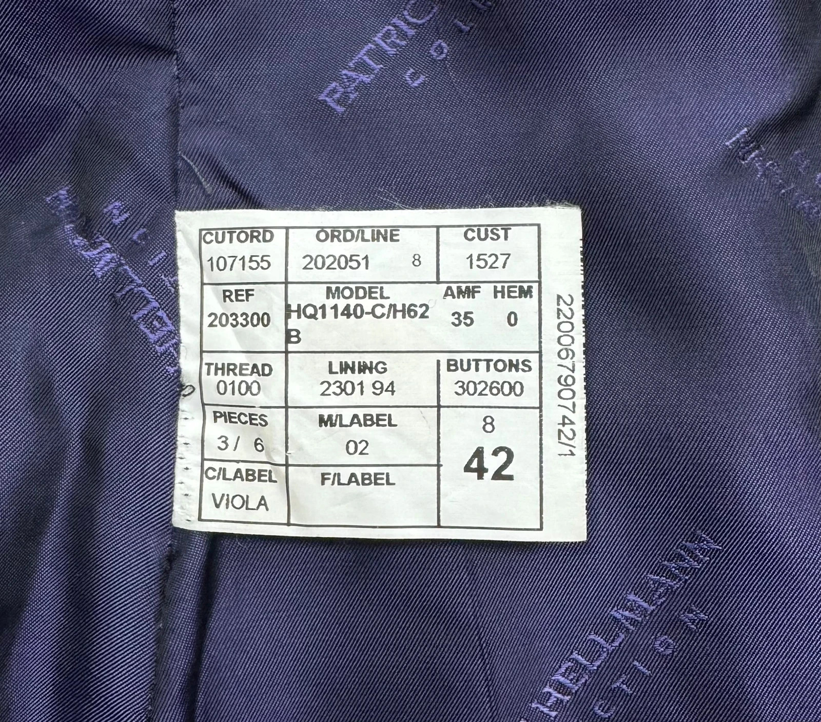 Patrick Hellmann Collection Blazer Striped Wool S… - image 11