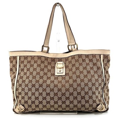 GUCCI GG Canvas Abbey Shoulder Bag Authentic