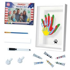 Family Handprint Kit, Handprint Art Craft DIY Kit, Baby Hand Print Gift White