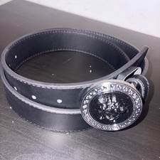 Versace LA MEDUSA LEATHER BELT Matte