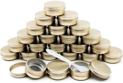 Wopanxye 24 Stück Aluminium Blechgläser, 10 ml leer klein, 24x / 10g (1/3 Oz) 