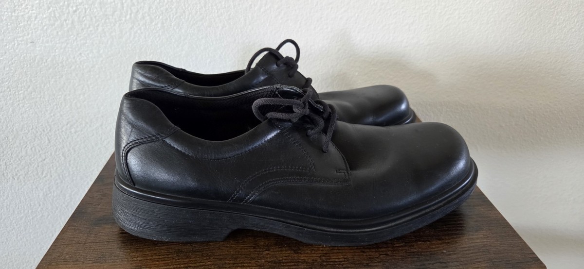 ECCO Black Leather Oxford Dress Shoes Lace Up Comfort EU 41  display picture 2