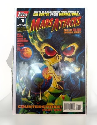 MARS ATTACKS 1 (1995, TOPPS COMICS) NM UK seller rare