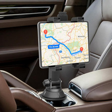 Cup Holder Car Tablet Mount for Truck, Universal Ipad Holder Travel Accessories